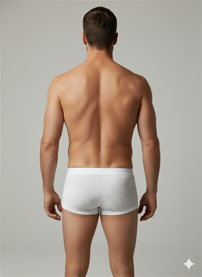 Erkek Beyaz File Boxer