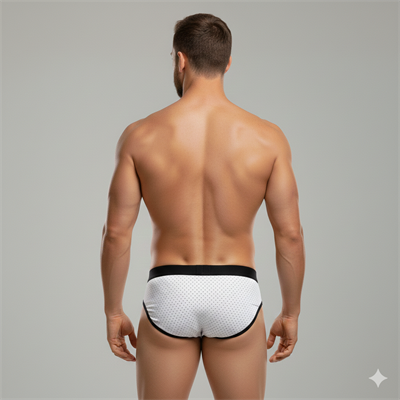 Erkek Beyaz File Slip İç Giyim