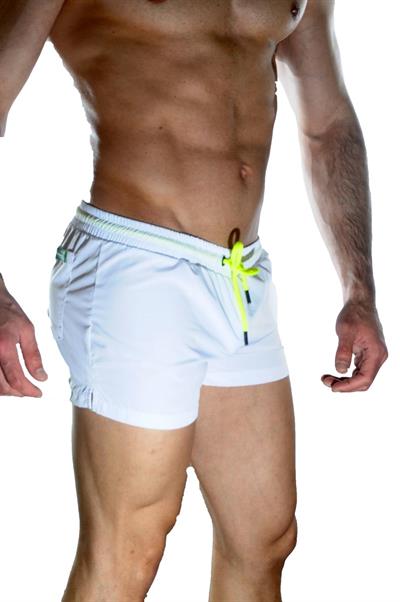Erkek Beyaz Mini Mayo Short