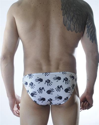 Erkek El Desenli Slip İç Çamaşırı