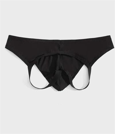Erkek Fantazi Siyah Jockstrap İç Giyim
