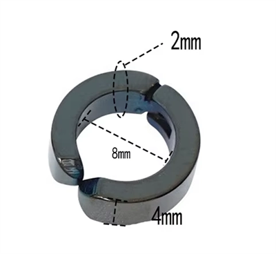 Erkek Küpesi - 2 Adet Çelik Kıstırmalı Küpe Paslanmaz Atmaz Çelik Gümüş Renk Küpe