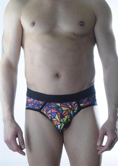 Erkek Renkli Desenli Fantezi Jockstrap