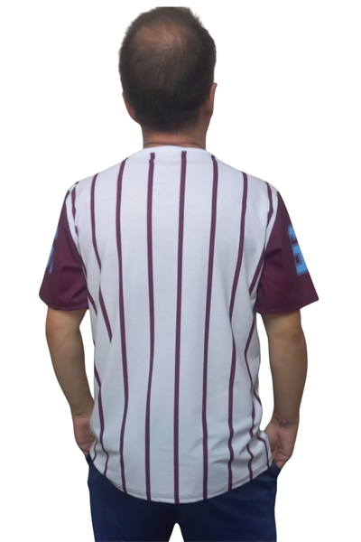 Erkek T-shirt 61 Numara Baskılı Siyah (kesik Elyaf Kumaş)