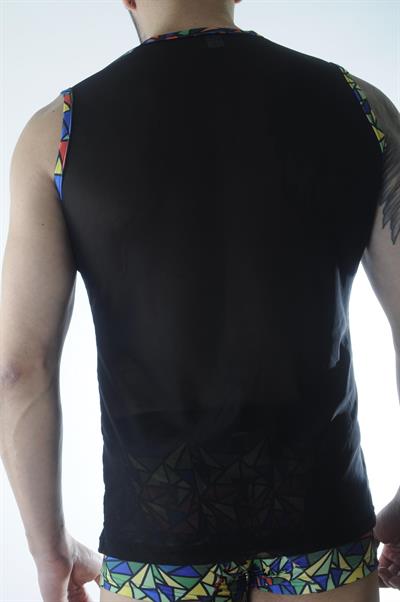 Erkek Transparan Renki Atlet Boxer Takımı