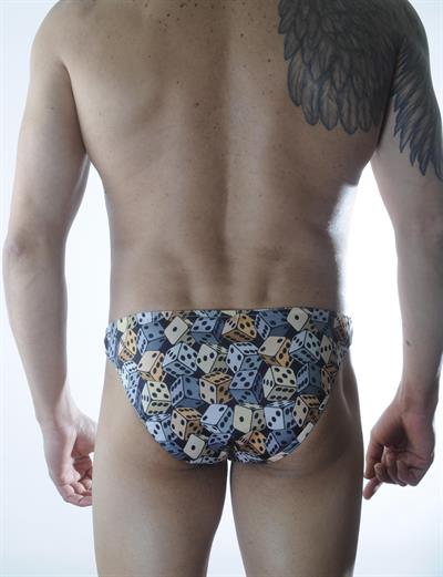 Erkek Zar Desenli Slip İç Çamaşır