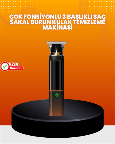 Erkekler İçin 3 in 1 Şarjlı Bakım Seti – 7300 RPM Güçlü Motor ve Sessiz Çalışma