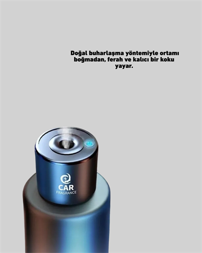 Esanslı Şarjlı Oto Koku Cihazı Bardaklık Uyumlu