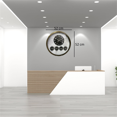 Eskitme 52 Cm Dünya Saati