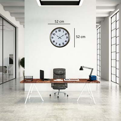 Eskitme 52 Cm Metal Klasik Duvar Saati