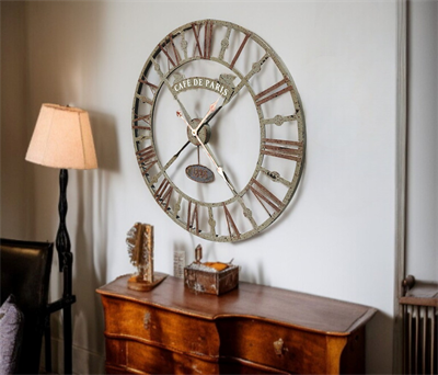 Eskitme Cafe de Paris 73 Cm Roma Rakamlı Duvar Saati