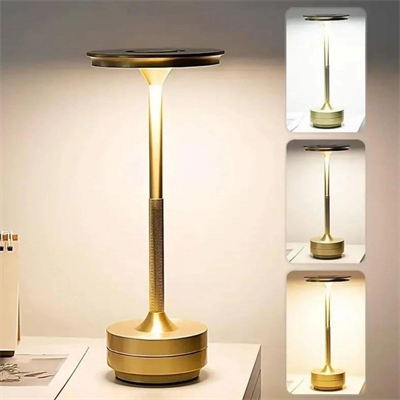 Eskitme Gold Kasa Dokunmatik Şarjlı Masa Lambası – 3 Renk Işık Modlu, Led Aydınlatmalı, Modern & Dekoratif Abajur Bx40