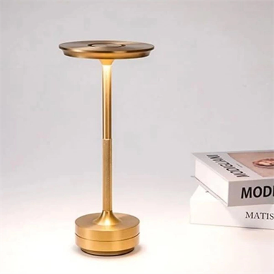 Eskitme Gold Kasa Dokunmatik Şarjlı Masa Lambası – 3 Renk Işık Modlu, Led Aydınlatmalı, Modern & Dekoratif Abajur Bx40