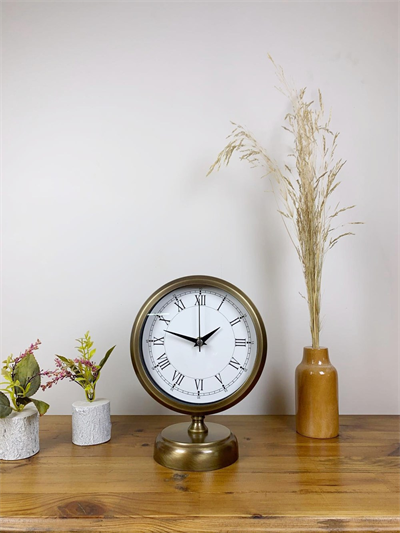 Eskitme Metal Retro Masa Saati 25×20 cm