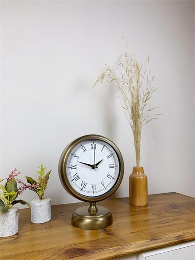 Eskitme Metal Retro Masa Saati 25×20 cm