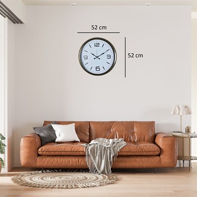 Eskitme Modern 52 Cm Metal Dekoratif Duvar Saati