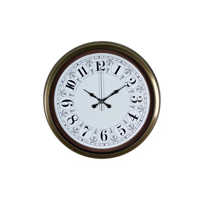 Eskitme Motifli 40 Cm Metal Duvar Saati