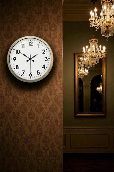 Eskitme Standart 40 Cm Metal Klasik Duvar Saati