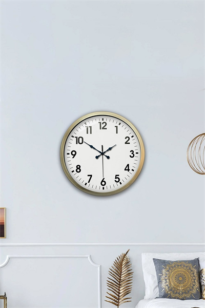 Eskitme Standart 40 Cm Metal Klasik Duvar Saati