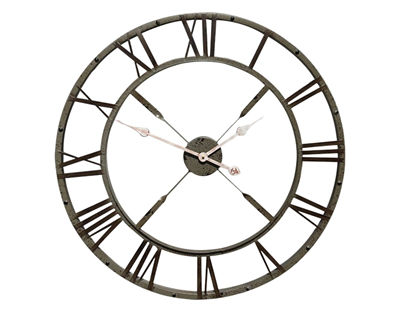 Eskitme Stil 73 Cm Duvar Saati