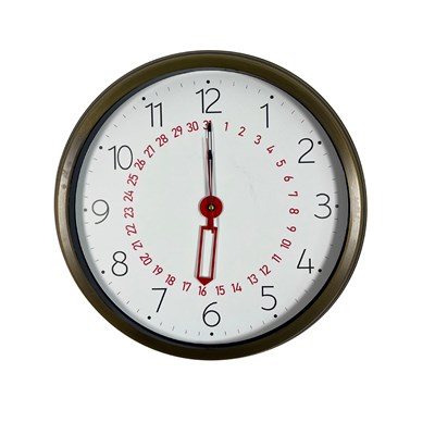 Eskitme Takvimli 40 x 40 Cm Metal Duvar Saati