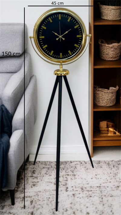 Eskitme Tripod Ayaklı Dekoratif Saat