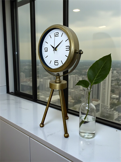 Eskitme Üç Ayaklı Masa Saati