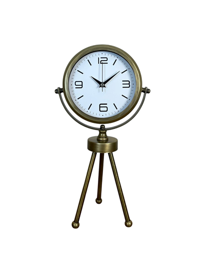 Eskitme Üç Ayaklı Masa Saati