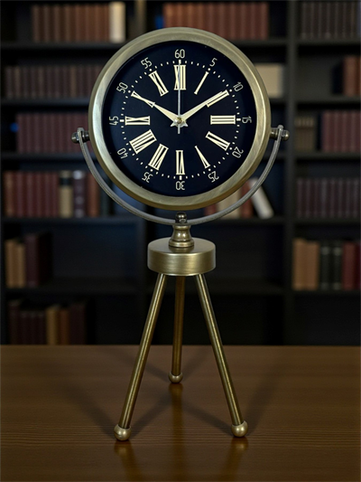 Eskitme Üç Ayaklı Masa Saati