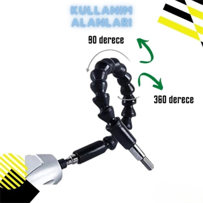 Esnek Şaftlı Tornavida Ucu Seti