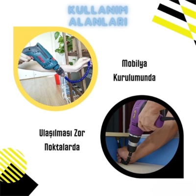 Esnek Şaftlı Tornavida Ucu Seti