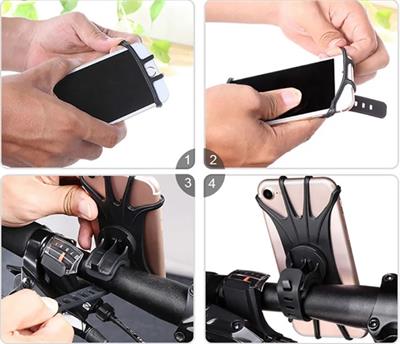 Esnek Silikon Örümcek Bisiklet Telefon Tutucu (3936)