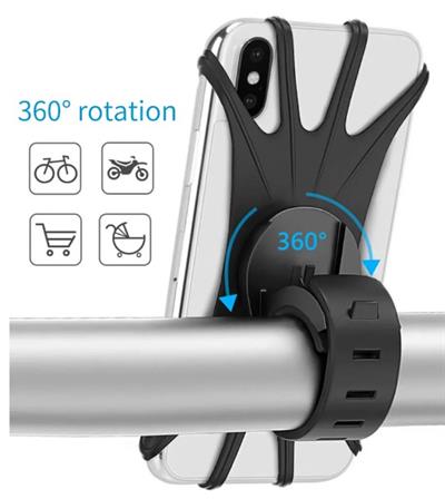 Esnek Silikon Örümcek Bisiklet Telefon Tutucu (3936)