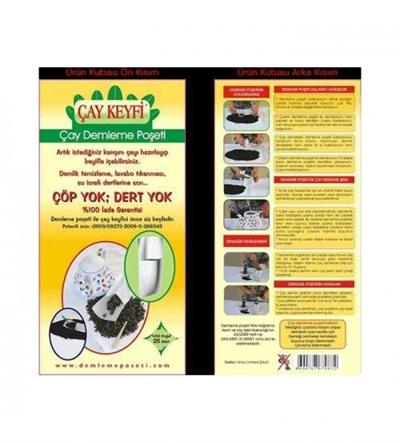 Ev Tipi Çay Demleme Poşeti 25li Paket