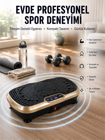 Ev Tipi Titreşimli Spor Aleti Yağ Yakım Destekli Tasarım Yeni Nesil