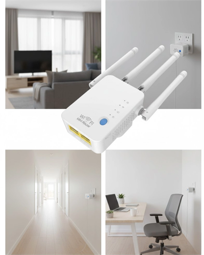 Ev ve Ofis İçin WiFi Güçlendirici WPS Düğmeli Güvenli Tekrarlayıcı