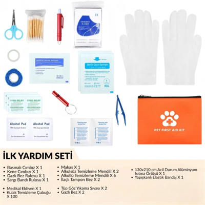 Evcil Hayvan İlk Yardım Seti Çantası