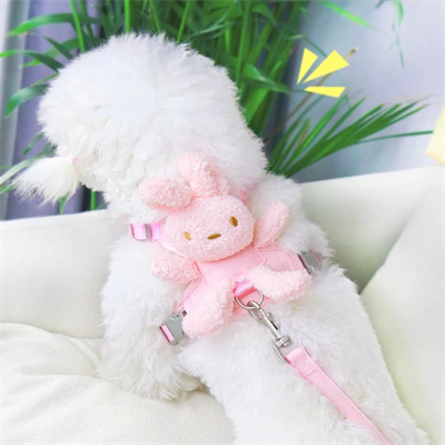 Evcil Hayvan Peluş Ayıcıklı Göğüs Gezdirme Tasması Set