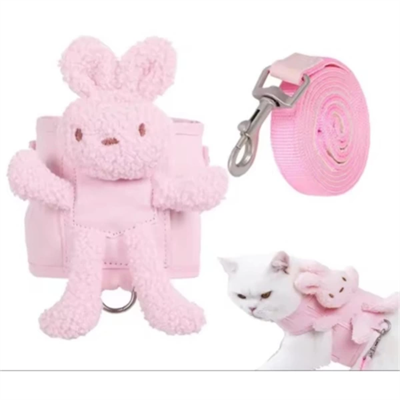 Evcil Hayvan Peluş Ayıcıklı Göğüs Gezdirme Tasması Set