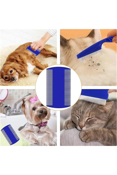 Evcil Hayvan Tarak Seti 4lü Bit Tarağı Ked Köpek Tüyüne Uygun