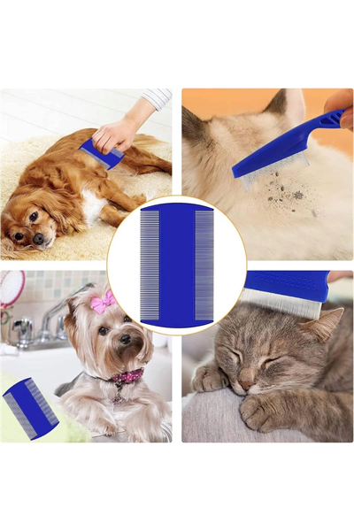 Evcil Hayvan Tarak Seti 4lü Bit Tarağı Ked Köpek Tüyüne Uygun