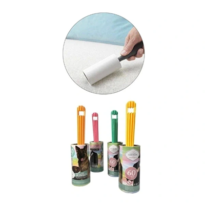 Evcil Hayvan Tüy Toplama Seti - 60 Yaprak Rulo ve Manyetik Tüy Toplama Aparatı