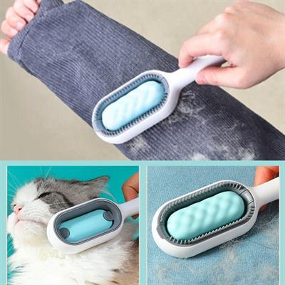 Evcil Hayvanlar İçin Çift Taraflı Pet Fırçası Nemli Tüy Tarama Tarağı (3936)