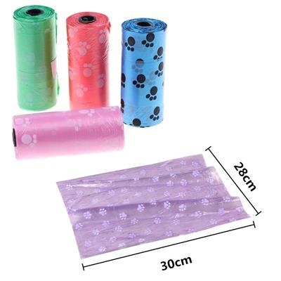 Evcil Hayvanlar Için Pati Desenli Kedi Köpek Kaka Poşeti Torbası (3936)