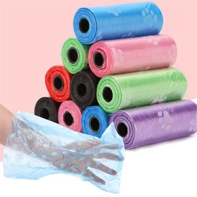 Evcil Hayvanlar Için Pati Desenli Kedi Köpek Kaka Poşeti Torbası (3936)