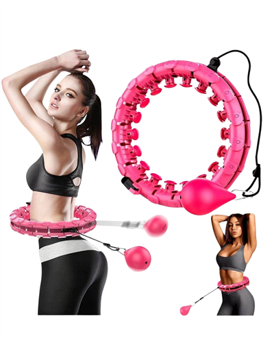 Evde Spor İçin Akıllı Hula Hoop Çemberi Bel İnceltici Mor