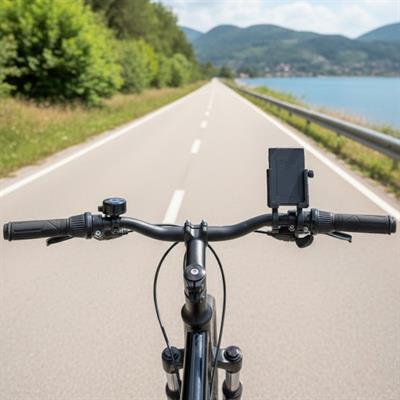 Evrensel Motosiklet Telefon Tutucu – Kaymaz, Kilitlenebilir Güvenli Tutuşlu, 360° Ayarlanabilir Gidon Bağlantılı Akıllı Telefon Aparatı (3936)