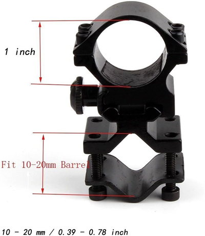 Evrensel Namlu Montaj Adaptörü El Feneri Lazer Meşale Nişan Dürbünü İçin