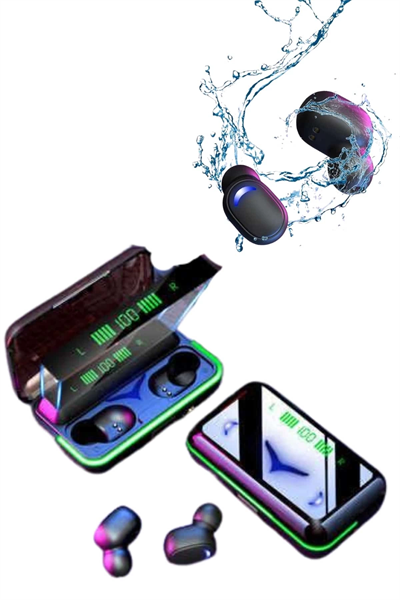 Extra Bass Kablosuz Kulaklık Işıklı Bluetooth Kulaklık Powerbank Özellikli
