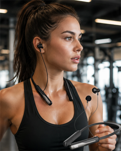 Extra Bass Kablosuz Kulaklık Uzun Bataryalı Neckband Tasarım